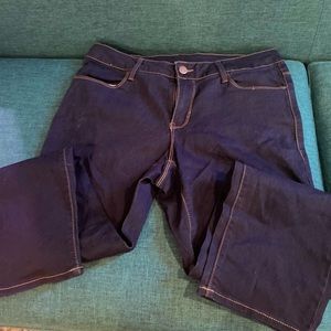 Brand new dark denim crop jeans